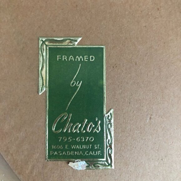 Vintage Framed Japanese Geisha Wood Frame Wall Picture - Picture 2 of 3